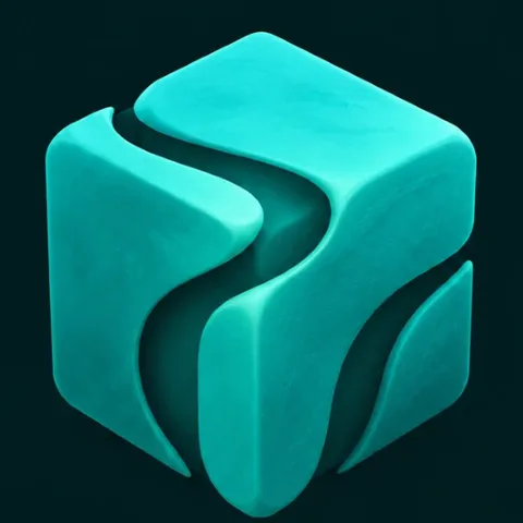 The Shapeaway logo mark: a teal clay cube with an S-shaped groove